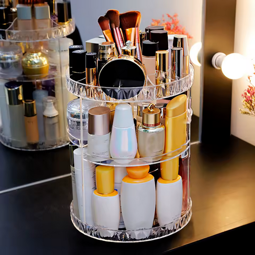 Organizador de maquillaje giratorio 360