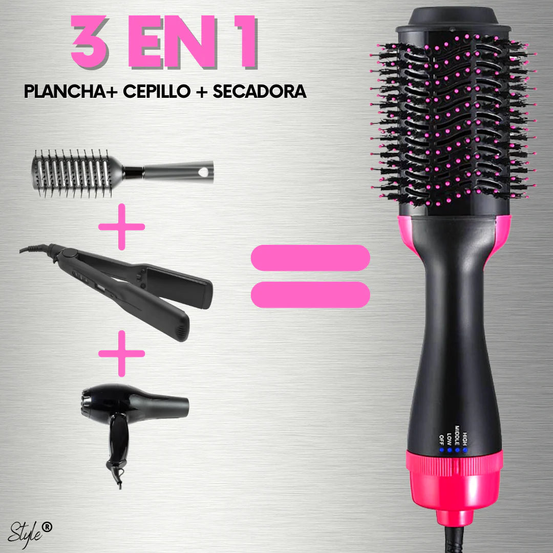Cepillo Secador 3 En 1