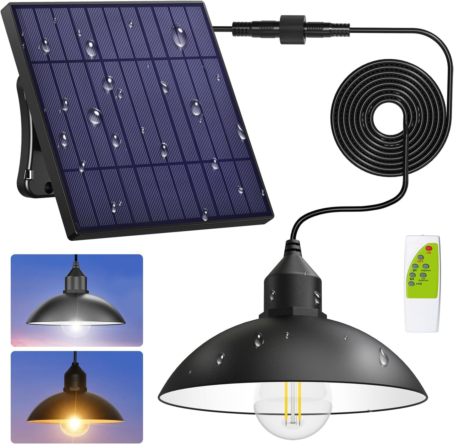 Lámpara Solar Colgante de Plafón