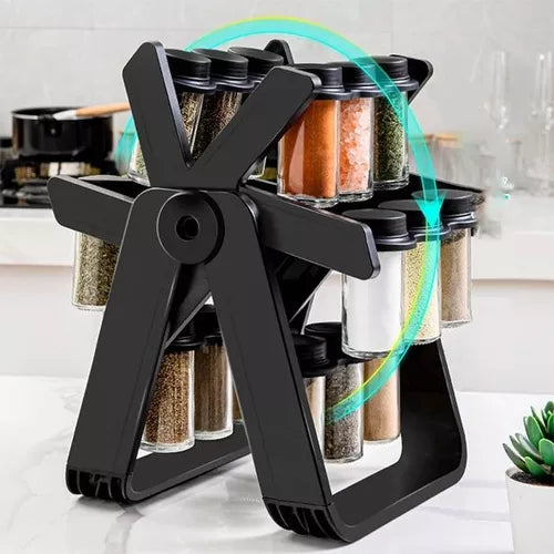 Especiero Rotativo 360° Para 18 Frascos