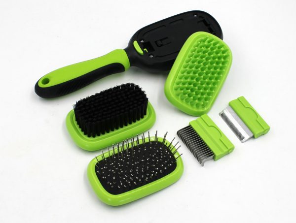 KIT DE CEPILLO PARA MASCOTAS 5 EN 1