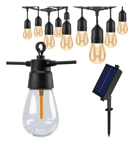 Luces Guirnalda Solar 10 Led 5mtrs