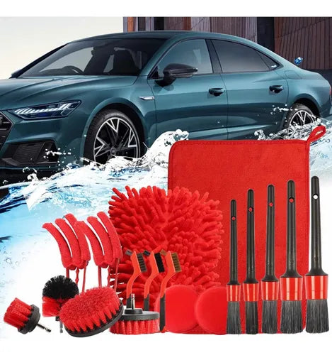 Limpieza Automovil Kit Detailing 18 Pcs
