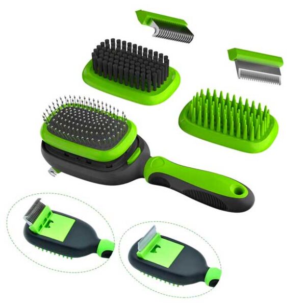 KIT DE CEPILLO PARA MASCOTAS 5 EN 1