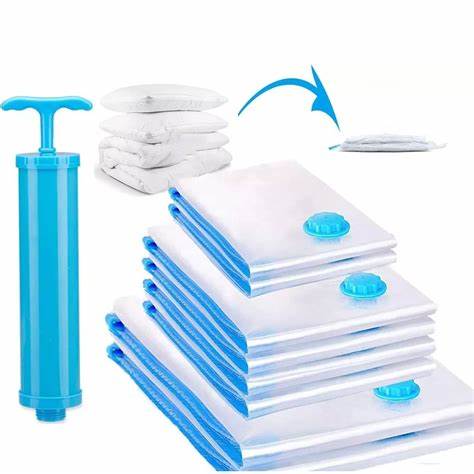 Pack 6 bolsas al vacio con Bomba Manual