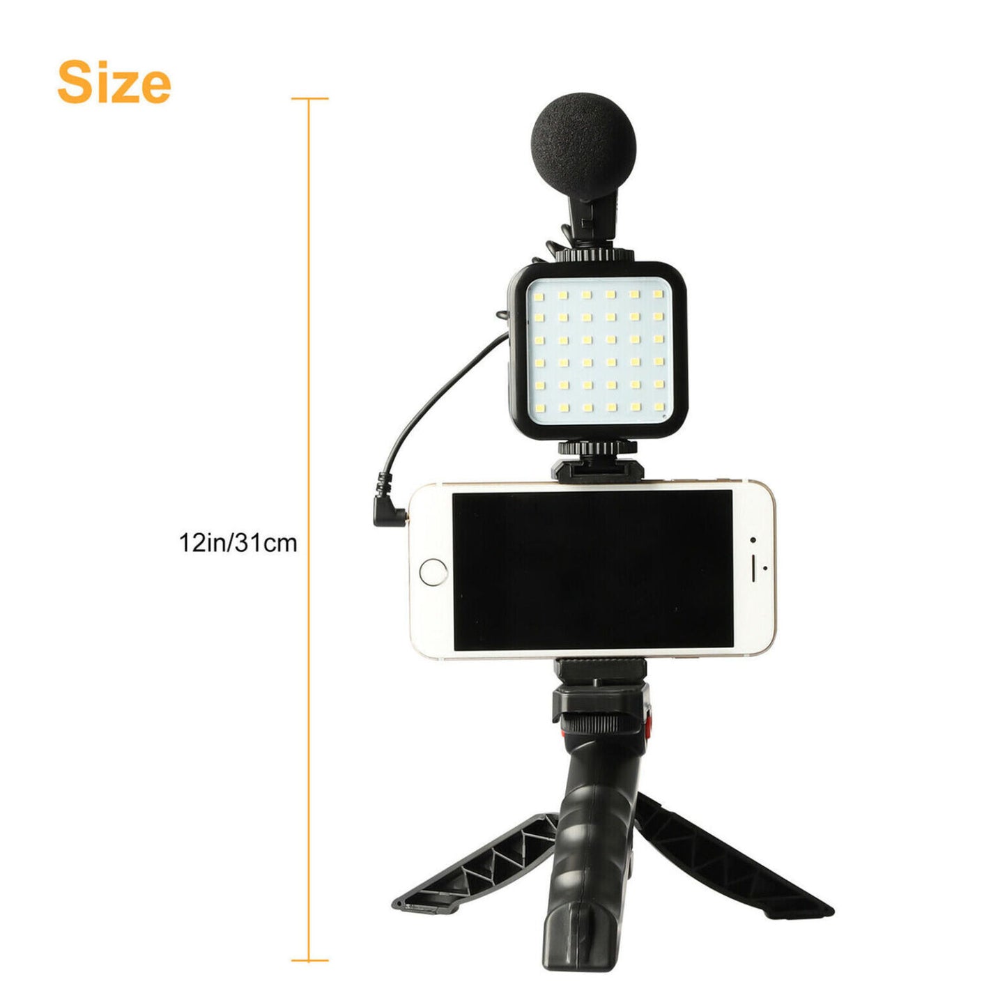Tripode De Celular Con Luz Y Microfono